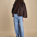 giaccone double con cappuccio KOVE CHOCOLAT ba&sh 