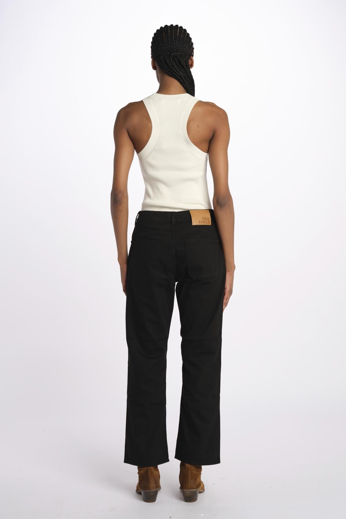 Denim LINDY combo stretto cropped LINDY BLACK true avenue 