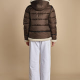 piumino con cappuccio IDAK2 BROWN schott 