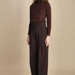 pantalone largo stretto sul fondo CARA TLW03116W0206ABTPB BROWN T0215 the latest 