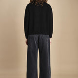 maglia girocollo con zip CESNIK NERO ba&sh 