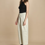 pantalone in cotone double FELLINI SNW SNW634 BIANCO studio nicholson 