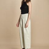 pantalone in cotone double FELLINI SNW SNW634 BIANCO studio nicholson 