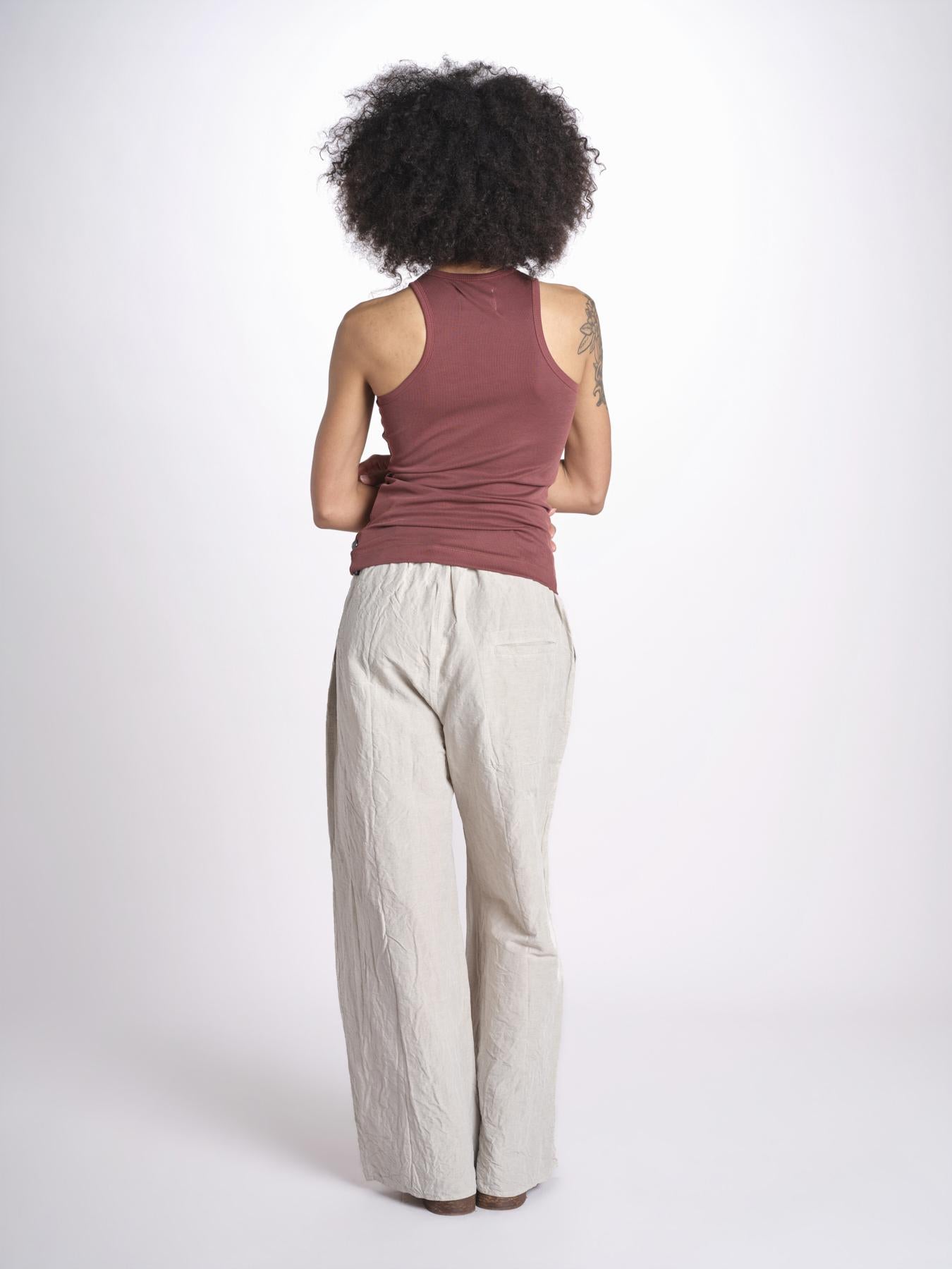 pantalone stropicciato PAVON NATURAL sofie d'hoore 