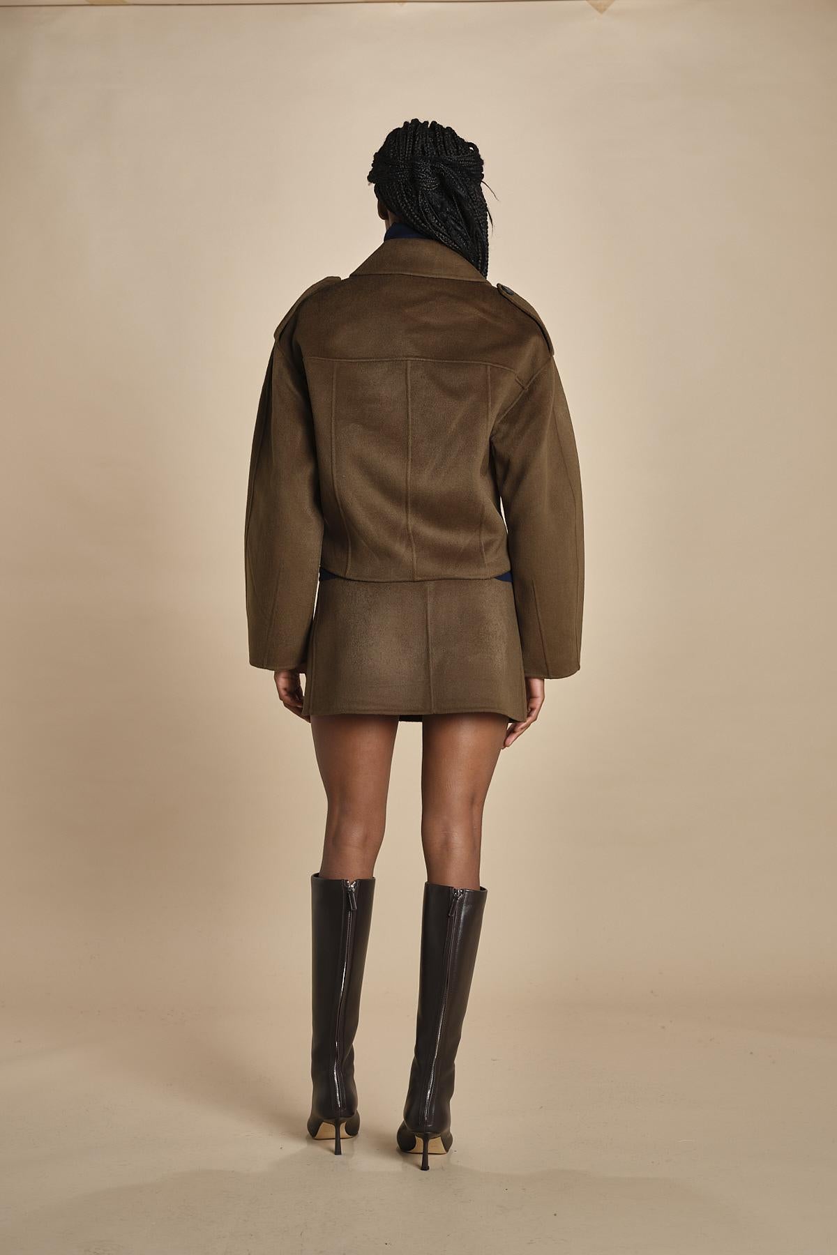 peacoat corto BERAM 1HVA25-V03738 MILITARE vanessa bruno 