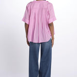 Camicia DIDI over voile con rouches DIDI FLUOPINK laurence bras 