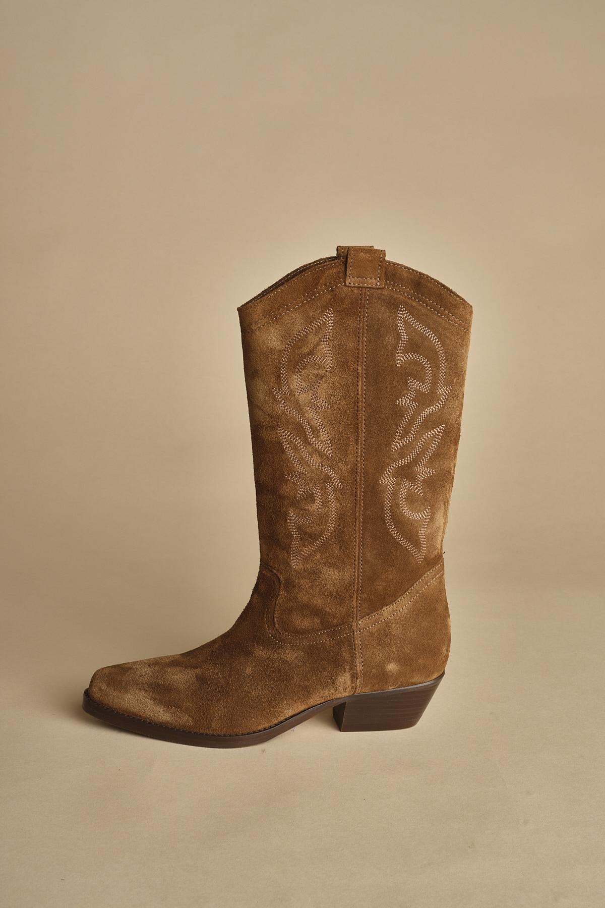 Texano CLAURYS camoscio alto. CLAURYS MARRON ba&sh 