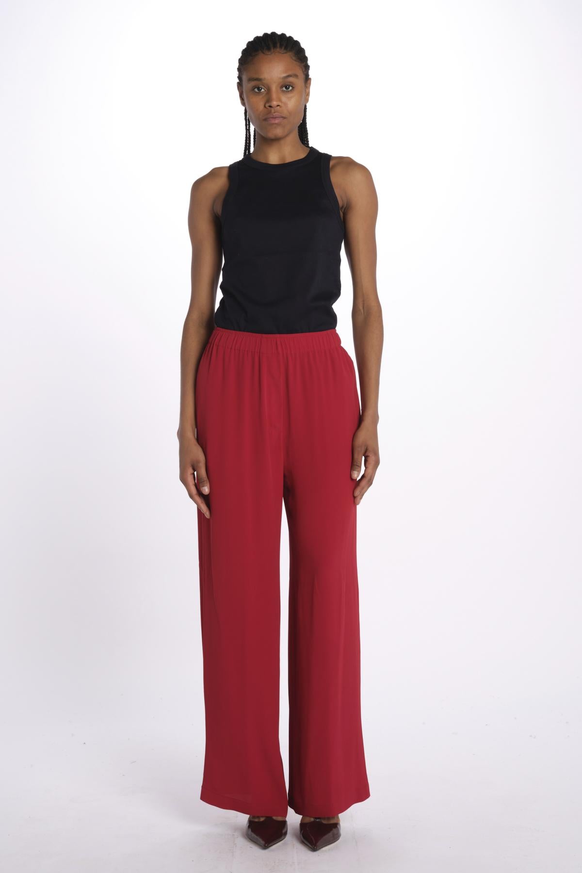 Pantalone con elastico 40805-412 LAMPONE federica tosi 