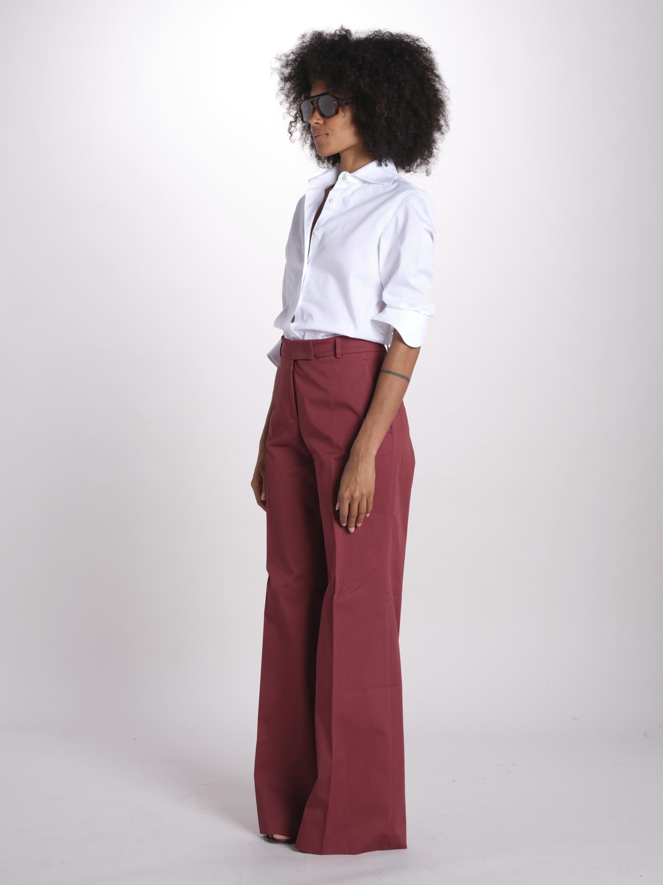 pantalone dritto in cotone MELODY 684 17025 quelledue 
