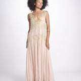 abito lungo con pizzo DOMENICA ROSE mes demoiselles 