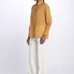 Camicia ANGELO con rouches ANGELO1TEE RUST antik batik 