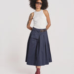 gonna con cucitura ANDREA SKIRT 002 NAVY sea ny 