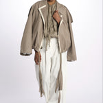 Pantaloni con pences KATHERINE PANT WHITE jejia 