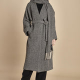 cappotto spinato con sciarpa ZENICA  2525016042600 002 weekend maxmara 