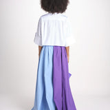 pantalone bicolor RYAN MJD431 PURPLE LIGHT BLU jejia 
