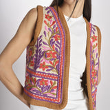 gilet con ricami SUNA GILET CREAM antik batik 