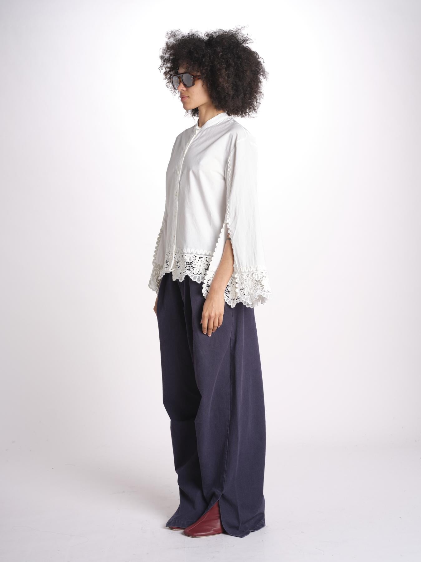 soutache blouse IYLA 056 WHITE sea ny 