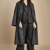 blazer gessato 15V516CO191 P092 GREY ines de la fressange 