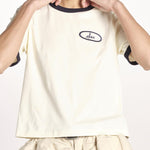 tshirt con profilo a contrasto 033 WHITE sea ny 