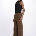 Pantalone lino 7128 25784 690 pomandère 