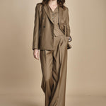 pantalone in batavia con tasca sul retro MONIQUE 689907 19 quelledue 