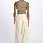 Pantalone HIGH WAIST pences con risvolto 51279LCO GARDENIA phillip lim 