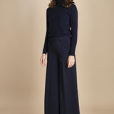 pantalone palazzo ALMA TLWC3101W0206ABTPB NIGHT BLUE T0457 the latest 