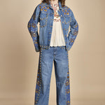 giubbino in denim con borchie DETAILS STUDS 340608 L0034 farm rio 