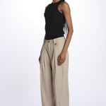 Pantalone CRISTAL pinces CRISTAL KHAKI true avenue 