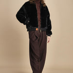 bomber in ecopelliccia BWSEWARDF5 BLACK bombers original 