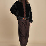 bomber in ecopelliccia BWSEWARDF5 BLACK bombers original 