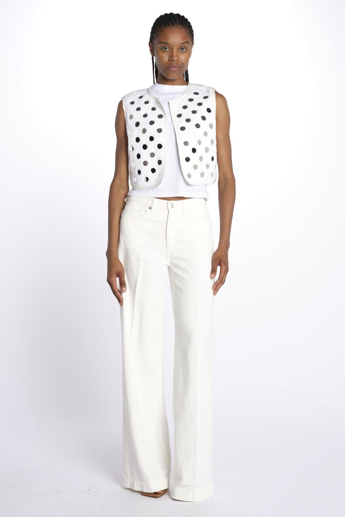 Gilet NEW GITA con specchietti NEW GITA WHITE laurence bras 
