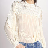 camicia in pizzo 084 CREAM sea ny 