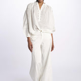 Camicia polo pizzo nervature NIPOA BLANC001 vanessa bruno 