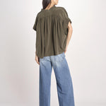 camicia over in seta CORY 4HVA77-V09005 KAKI vanessa bruno 