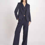 Blazer monopetto dalla linea leggermente sfiancata in jersey double di cotone GINNASTA 2615911011600 002 BLU weekend maxmara 