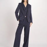 Blazer monopetto dalla linea leggermente sfiancata in jersey double di cotone GINNASTA 2615911011600 002 BLU weekend maxmara 