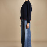 maglia girocollo over CLAUDIA GIROCOLLO BLUNAVY_ROSSO tenne' 