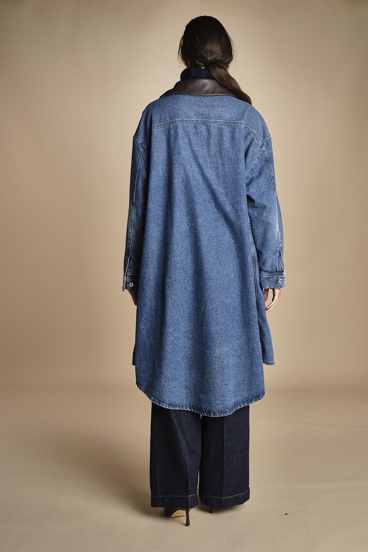 cappotto in denim MARY MEDIUMWASH true avenue 