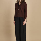 cardigan tre bottoni MIL4A24 25298 TESTA MORO milaura 