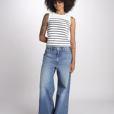 top a righe GAIA 6EVB01-V13745 ECRU vanessa bruno 