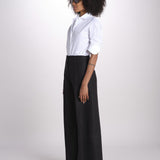 pantalone largo con nervature ORIANA 540 5033 quelledue 