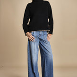 maglia dolcevita over SAMANTHA NERO CAMMELLO tenne' 