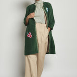 Cappotto ricamato 20C 1PRE CT32EMB GREEN marit ilison 