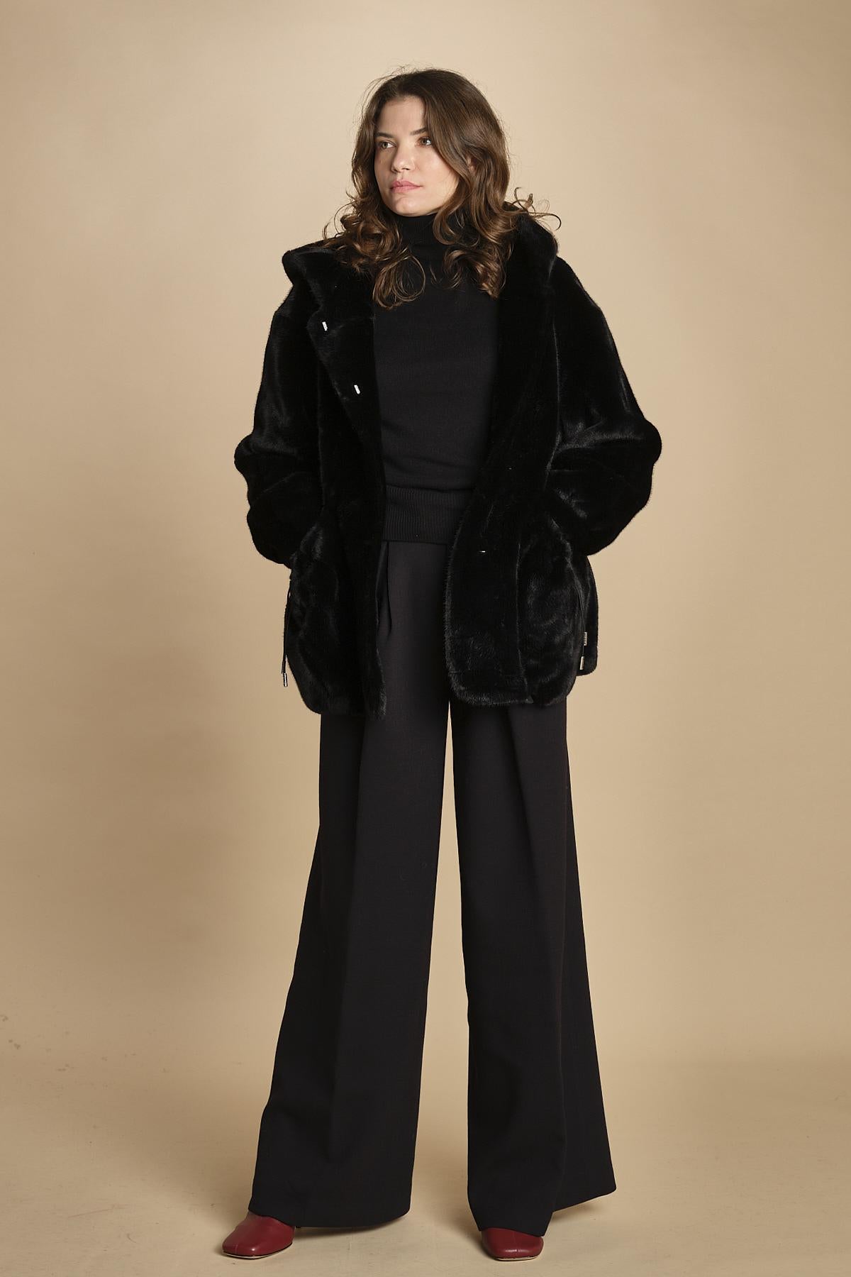 parka ecofur. SELENA NOIR giovanni paris 