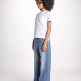 t-shirt girocollo con ali strass JWTS01669 BLANC 101 zadig & voltaire 