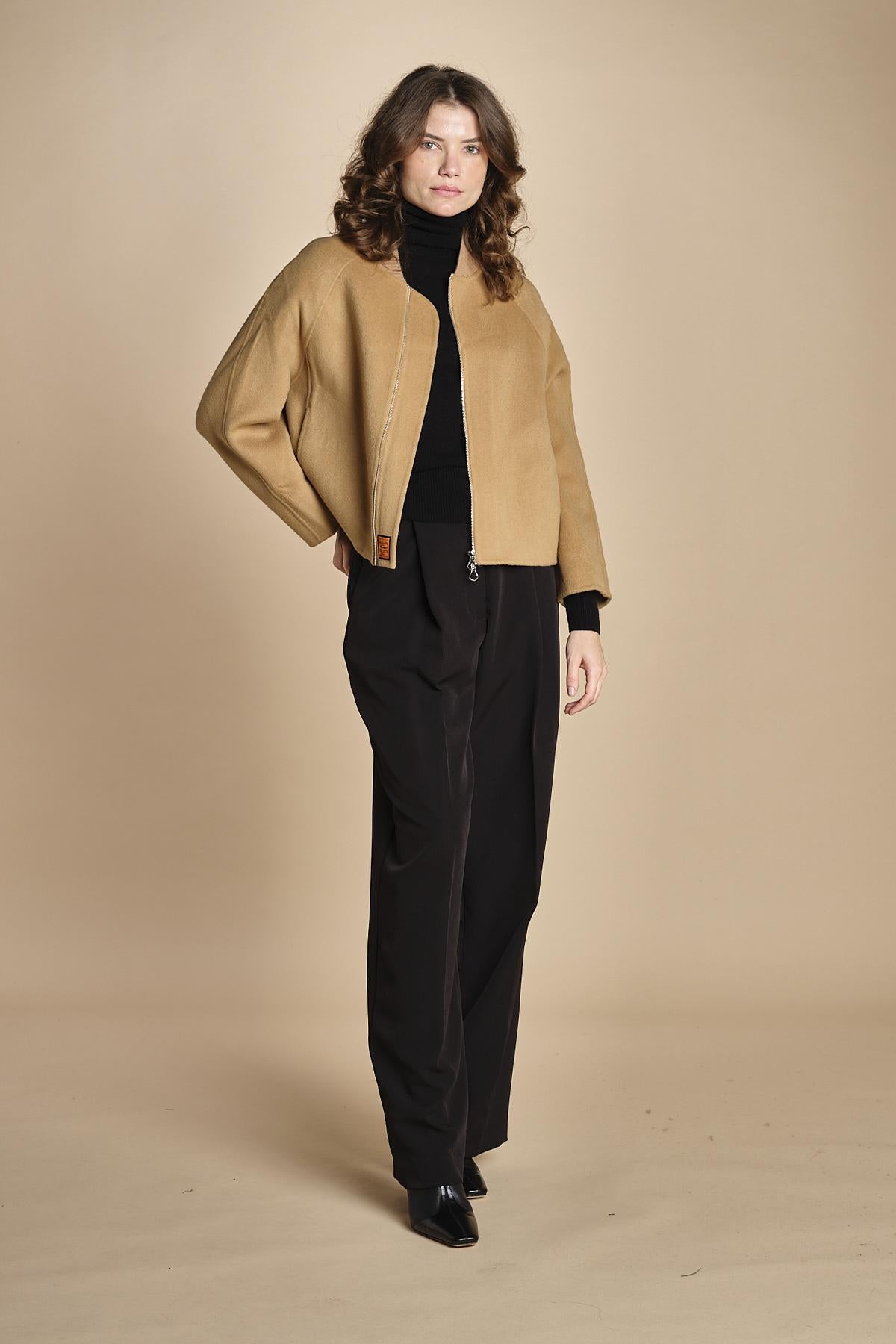bomber in panno double BWELFRETF5 CAMEL bombers original 