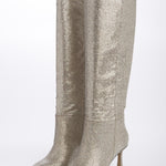 Stivale platino tacco 7,5 cm ST1580 PLATINO l'arianna 