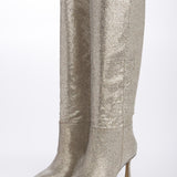 Stivale platino tacco 7,5 cm ST1580 PLATINO l'arianna 