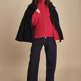 maglia a coste con la zip SANDOS CRIMSON studio nicholson 